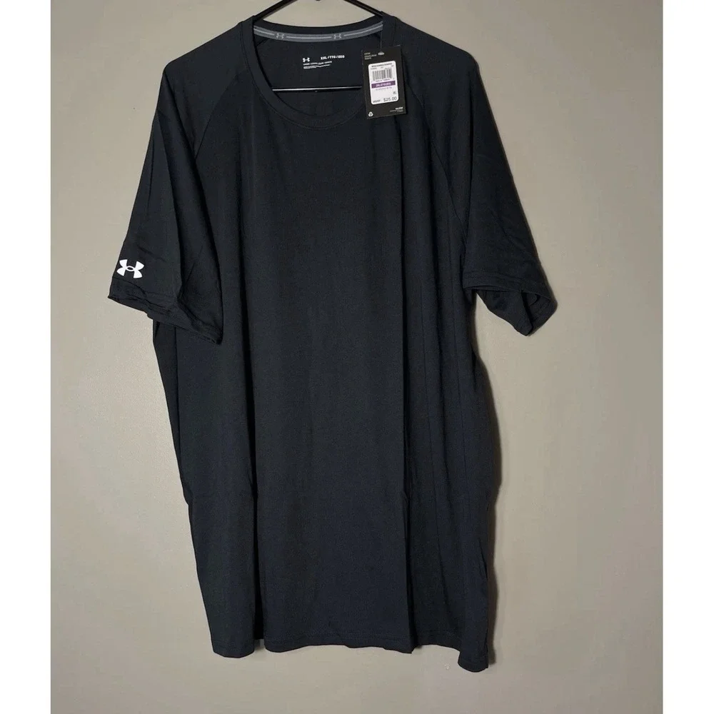 Under Armour Set Of Two (2) T-shirts Men's Training Gym Raglan 2XL Black/white